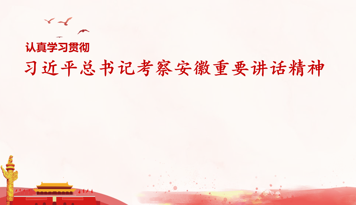 权威宣布 - 认真学习贯彻习近平总书记视察安徽主要讲话精神 - 专题专栏 - 安徽省老子有钱lzyq88集团